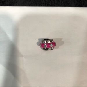 Brighton Bright Pink and Crystal Bead Charm GUC.  Perfect for Valentine’s Day!